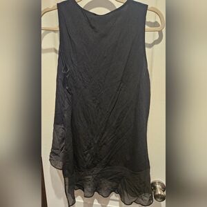 Worthington Black Mesh Bottom Tunic